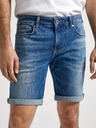 Pepe Jeans Modré pánske džínsové šortky Pepe Jeans