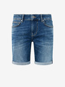 Pepe Jeans Modré pánske džínsové šortky Pepe Jeans