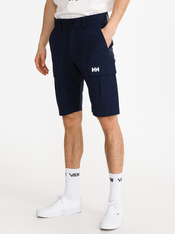 Helly Hansen Tmavomodré pánske outdoorové šortky HELLY HANSEN HH Quick-Dry Cargo Shorts