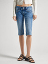 Pepe Jeans Modré dámske šortky Pepe Jeans