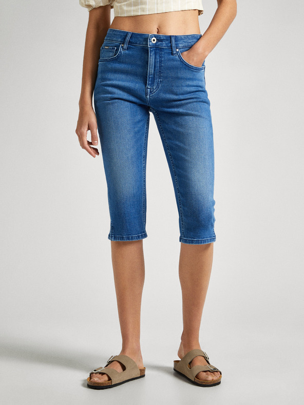 Pepe Jeans Modré dámske šortky Pepe Jeans