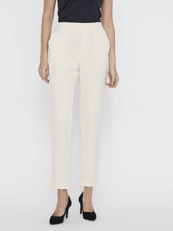 Vero Moda Krémové dámske nohavice Vero Moda Maya