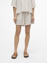 Vero Moda Béžové dámske plátenné šortky Vero Moda Linn