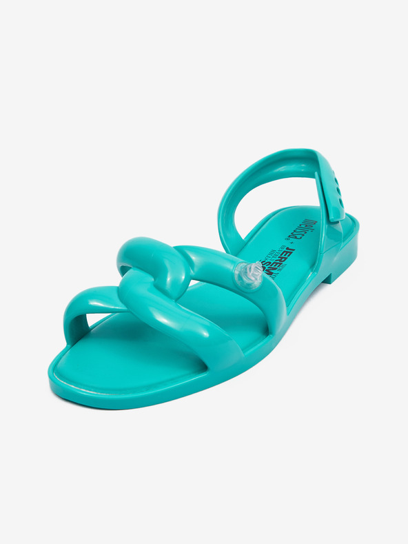 Melissa Tyrkysové dámske sandále Melissa Tube Sandal + Jeremy Scott
