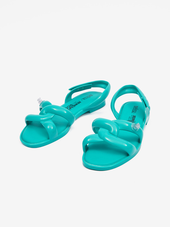 Melissa Tyrkysové dámske sandále Melissa Tube Sandal + Jeremy Scott