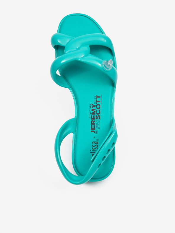 Melissa Tyrkysové dámske sandále Melissa Tube Sandal + Jeremy Scott