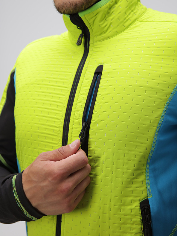 Loap Zeleno-modrá pánska športová bunda LOAP UXNAR