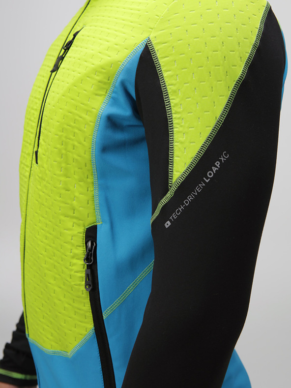 Loap Zeleno-modrá pánska športová bunda LOAP UXNAR