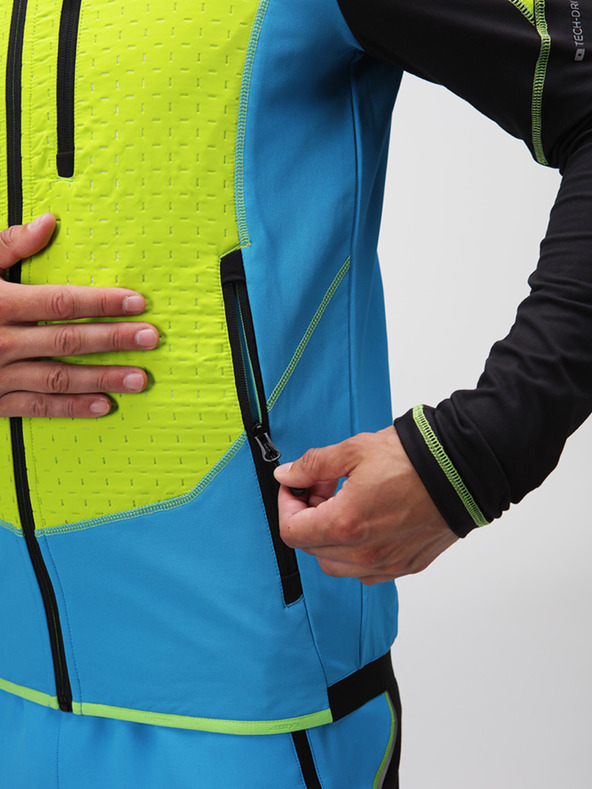 Loap Zeleno-modrá pánska športová bunda LOAP UXNAR