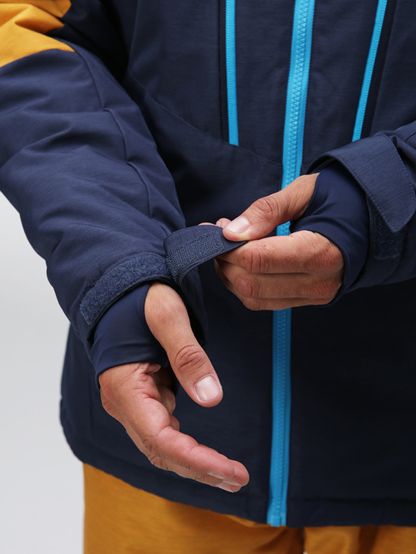 Loap Modro-žltá pánska lyžiarska bunda LOAP Lawrence