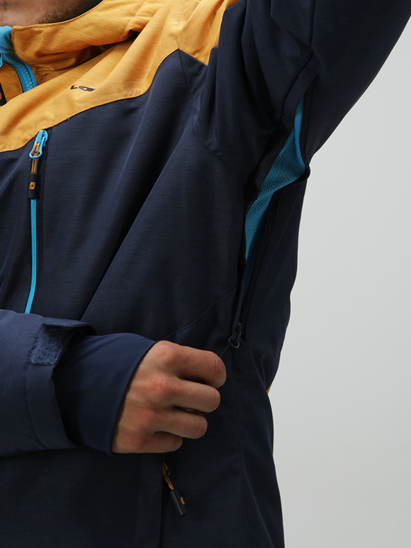 Loap Modro-žltá pánska lyžiarska bunda LOAP Lawrence