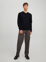 Jack & Jones Čierny pánsky sveter Jack & Jones Basic