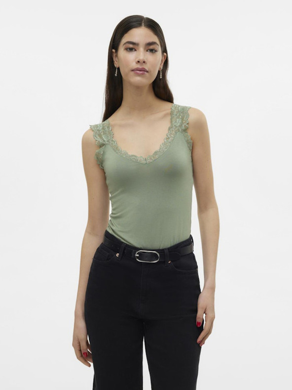 Vero Moda Zelené dámske tielko Vero Moda Rosa