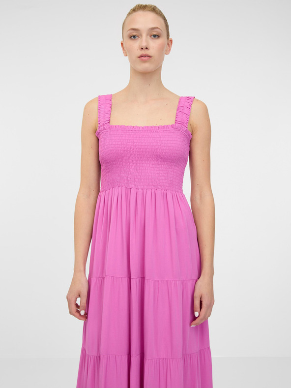 Orsay Ružové dámske maxi šaty ORSAY