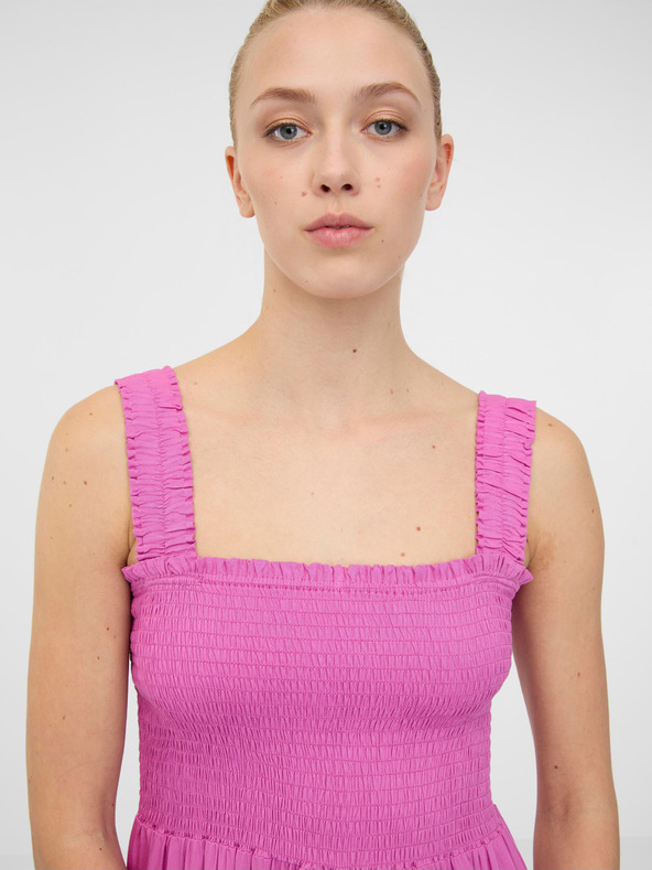 Orsay Ružové dámske maxi šaty ORSAY