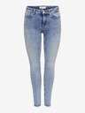 ONLY Modré dámske džínsy skinny fit s vyšívaným efektom ONLY Blush
