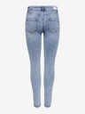 ONLY Modré dámske džínsy skinny fit s vyšívaným efektom ONLY Blush