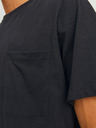 Jack & Jones Čierne pánske tričko Jack & Jones Noa s vreckami
