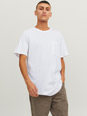 Jack & Jones Biele pánske vreckové tričko Jack & Jones Noa