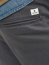 Jack & Jones Šedé pánske chino nohavice Jack & Jones Marco