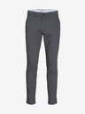 Jack & Jones Šedé pánske chino nohavice Jack & Jones Marco