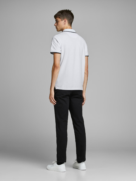 Jack & Jones Biela pánska polokošeľa Jack & Jones Paulos