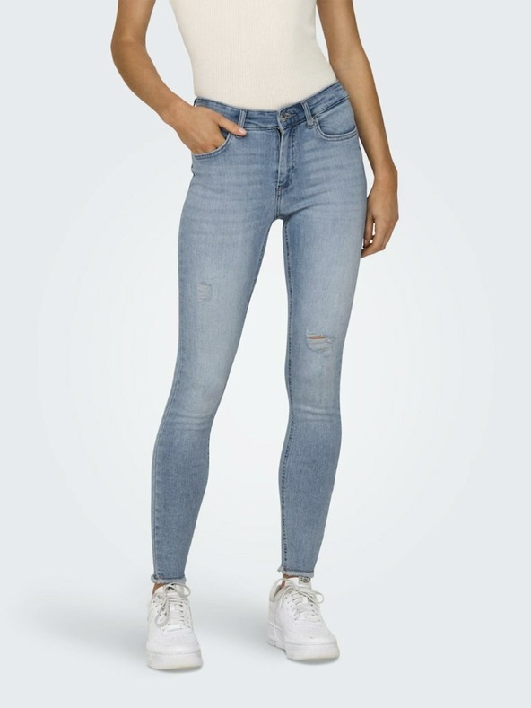 ONLY Svetlomodré dámske džínsy skinny fit ONLY Blush