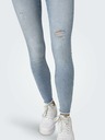 ONLY Svetlomodré dámske džínsy skinny fit ONLY Blush