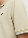 Jack & Jones Béžová pánska polokošeľa Jack & Jones Bluwin