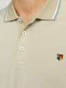 Jack & Jones Béžová pánska polokošeľa Jack & Jones Bluwin