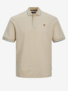 Jack & Jones Béžová pánska polokošeľa Jack & Jones Bluwin