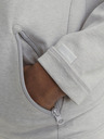 Jack & Jones Svetlošedá pánska mikina Jack & Jones Cloud na zips s kapucňou