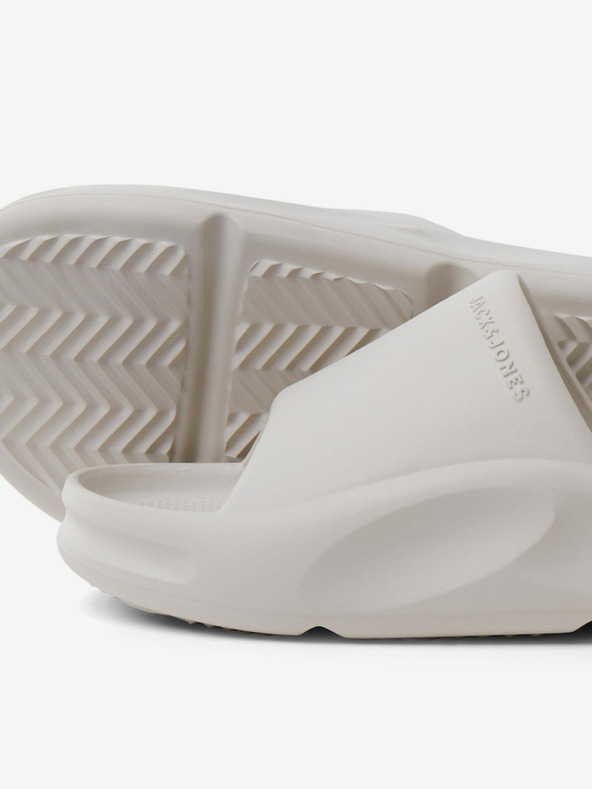 Jack & Jones Pánske béžové papuče Jack & Jones Status