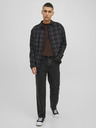 Jack & Jones Čierne pánske džínsy rovného strihu Jack & Jones Eddie