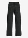 Jack & Jones Čierne pánske džínsy rovného strihu Jack & Jones Eddie
