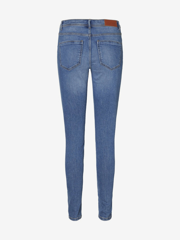 Vero Moda Modré dámske skinny fit džínsy VERO MODA Tanya