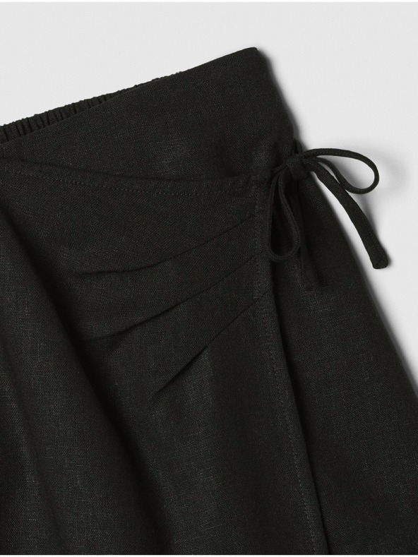 GAP Detská ľanová kraťasová sukňa GAP