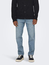 ONLY & SONS Svetlomodré pánske nohavice rovného strihu ONLY & SONS Edge
