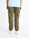 Celio Khaki pánske cargo nohavice Celio Dolyte