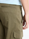 Celio Khaki pánske cargo nohavice Celio Dolyte