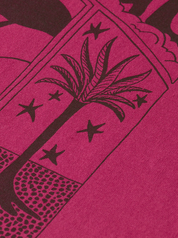 Scotch & Soda Tmavoružové dámske tričko Scotch & Soda