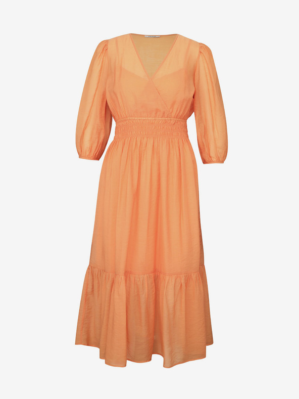Orsay Oranžové dámske midi šaty ORSAY
