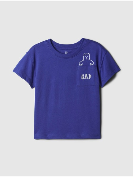 GAP Baby tričko s vreckom GAP