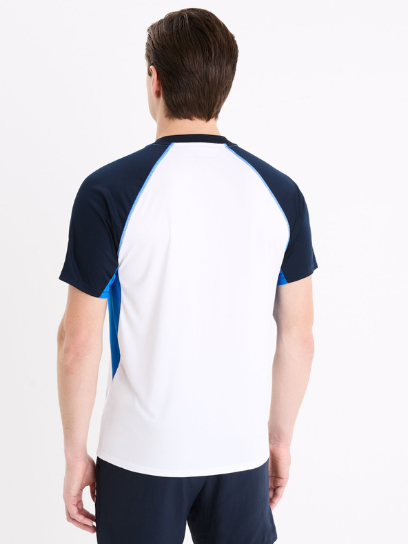 Celio Biele pánske športové tričko Celio Marvel Captain America