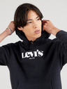 Levi's® Čierna pánska mikina Levi's® s kapucňou
