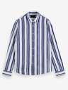Scotch & Soda Modro-biele pánske pruhované tričko Scotch & Soda