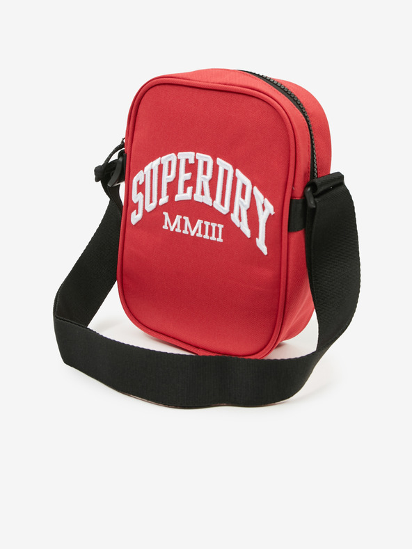 SuperDry Červená pánska malá crossbody taška s potlačou Superdry Side Bag