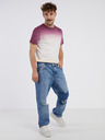ONLY & SONS Modré džínsy rovného strihu s roztrhaným efektom ONLY & SONS