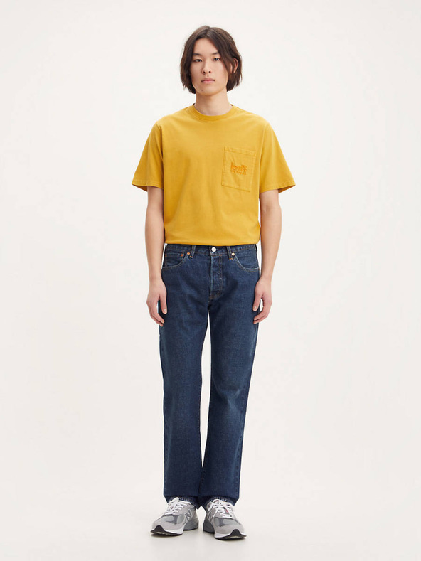 Levi's® Tmavomodré pánske džínsy Levi's® 501 rovného strihu