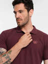 Ombre Clothing Vínová pánska základná polokošeľa Ombre Oblečenie